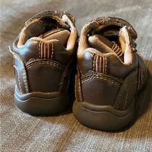 Brown infant shoes